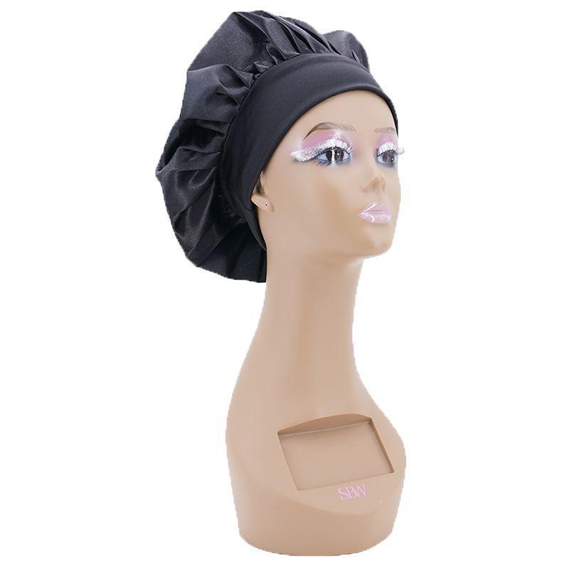 Luxe Nightly Silk Bonnet - Classic Black
