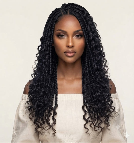 Luxe Premium Burmese Curly Bulk Hair for Braiding