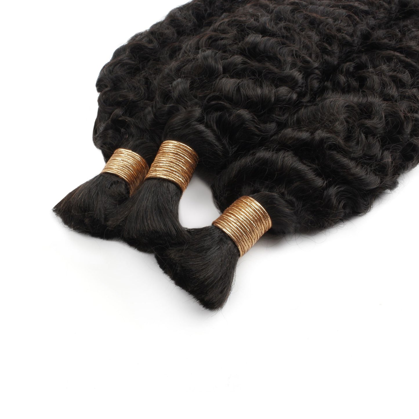 Luxe Premium Burmese Curly Bulk Hair for Braiding