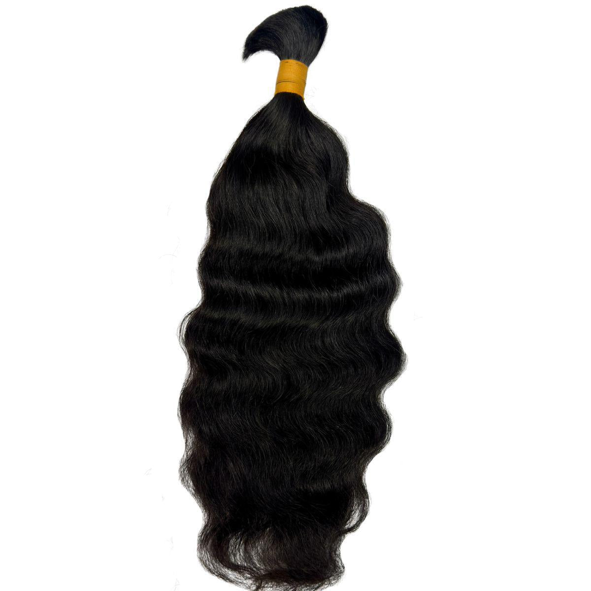Luxe Raw Indian Curly Bulk Hair for Braiding