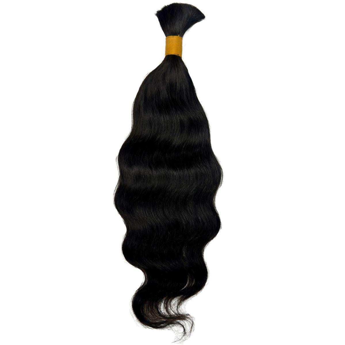 Luxe Raw Indian Wavy Bulk Hair for Braiding